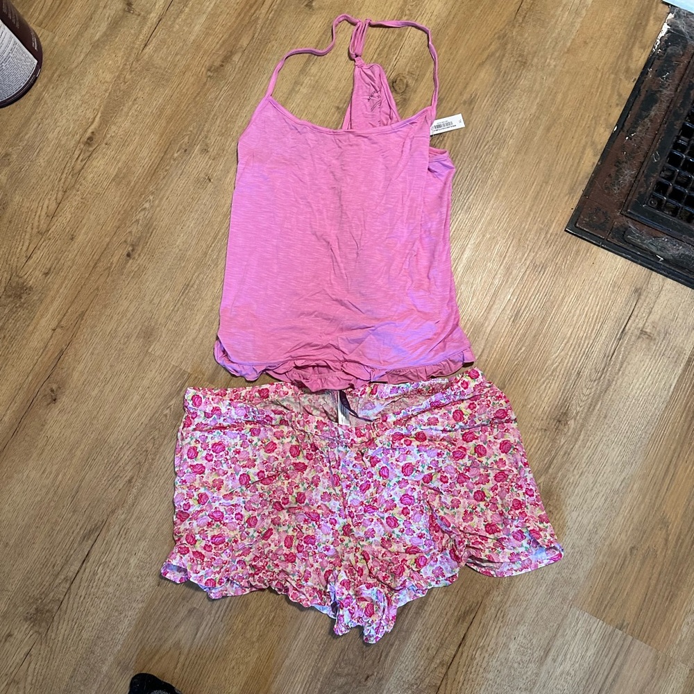 Adore Me Pink Floral Pajama Set